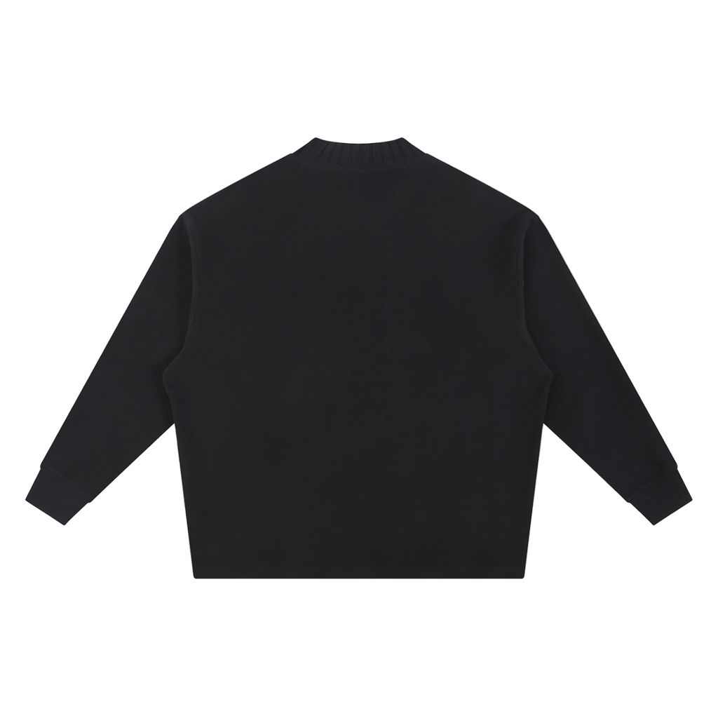Knitted Round Neck Oversize Sweatshirt