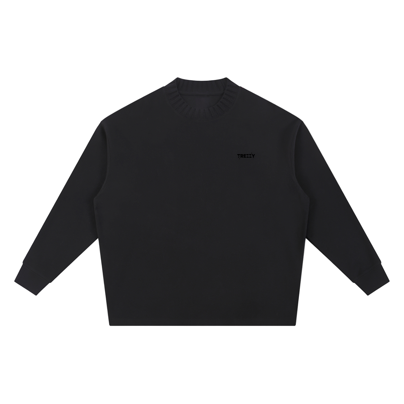 Knitted Round Neck Oversize Sweatshirt