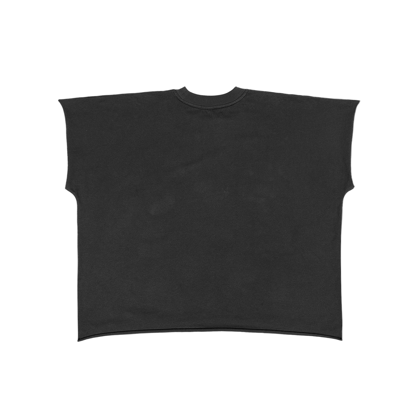 Raw Edge Boxy Non-Shrink T-Shirt