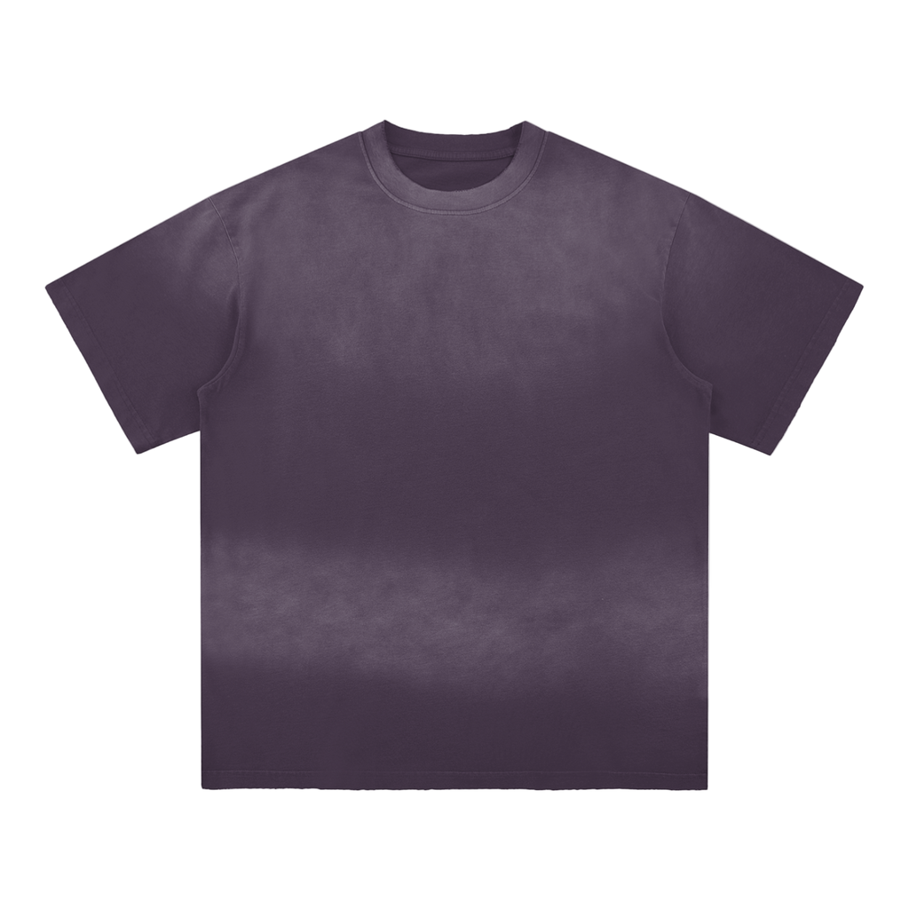 Sun Fade Hand-Frayed Cotton T-Shirt