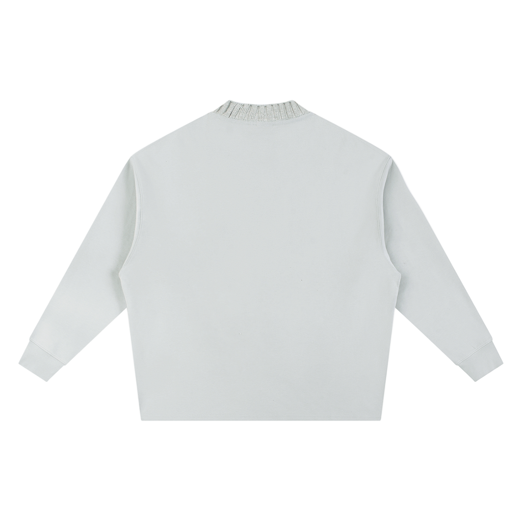 Knitted Round Neck Oversize Sweatshirt