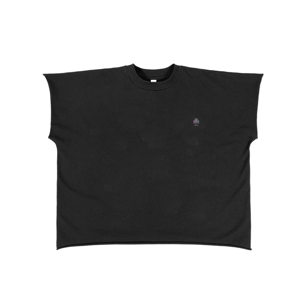 Raw Edge Boxy Non-Shrink T-Shirt