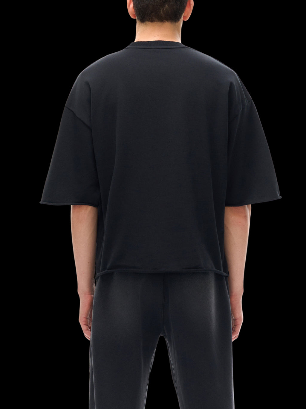 French Terry Raw Edge T-Shirt