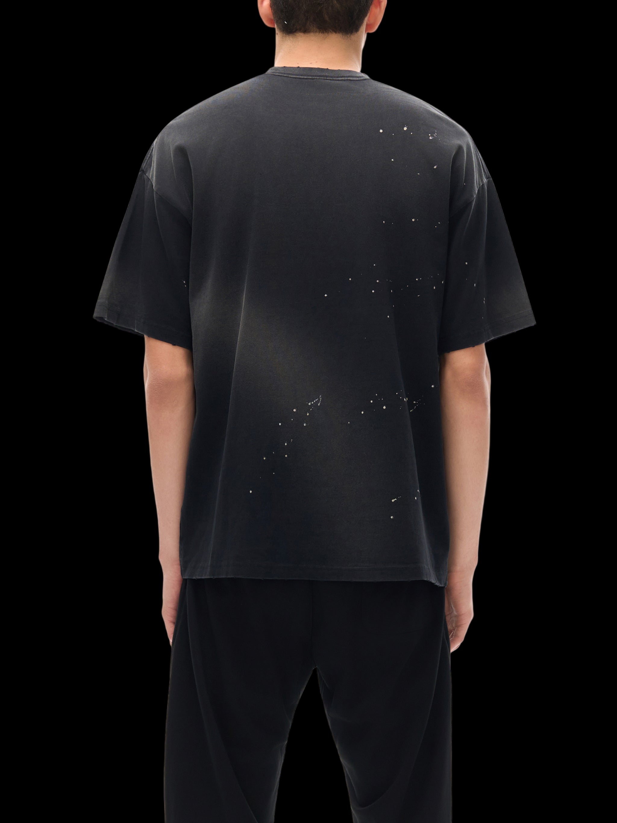 Hand-Frayed Sunfade Paint Splatter T-Shirt