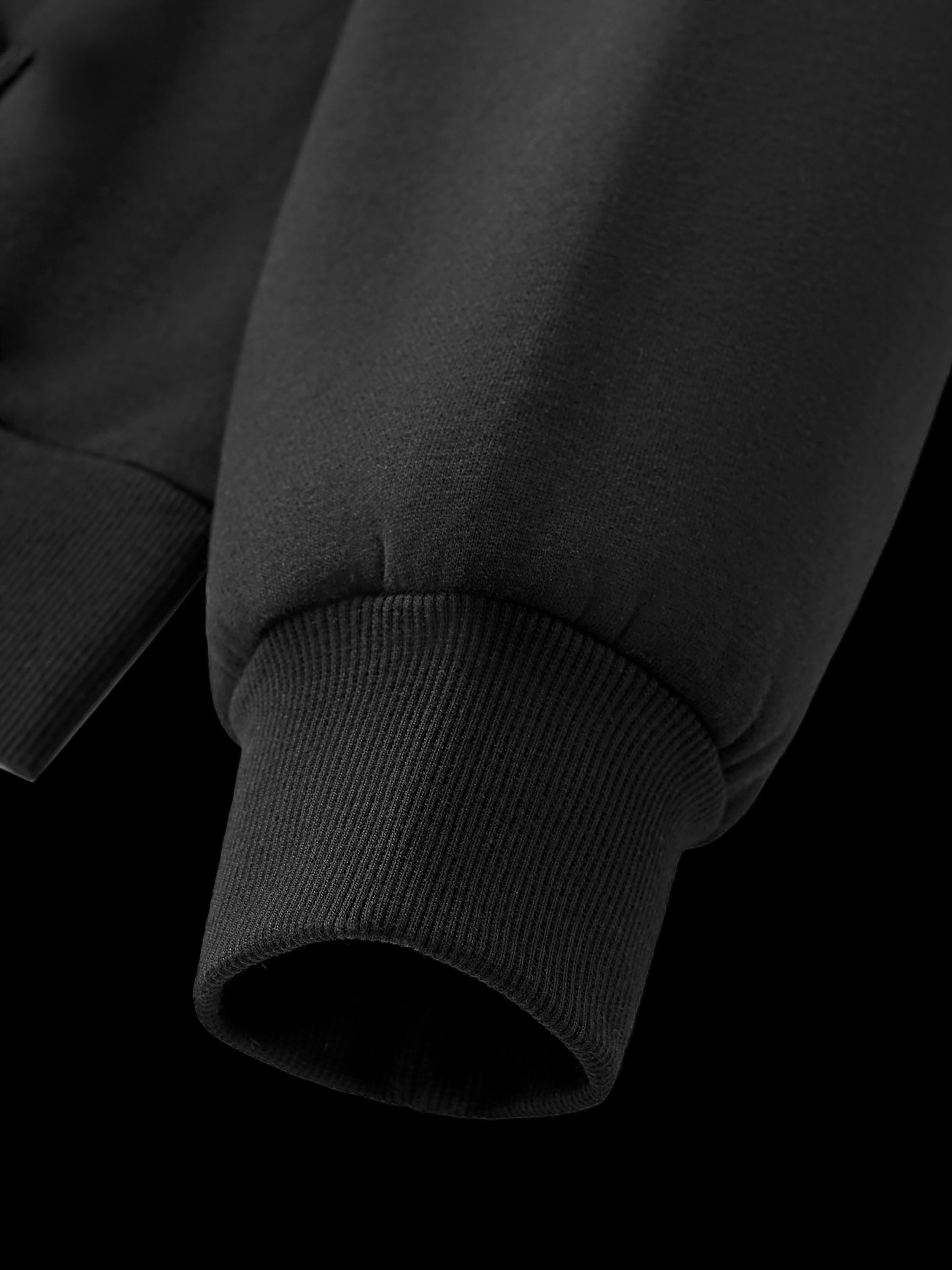 Fleeced Full-Zip Boxy Hoodie