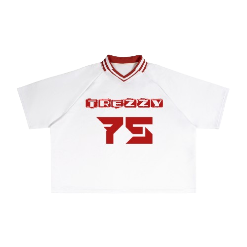 Contrast Lapel Collar Boxy T-Shirt